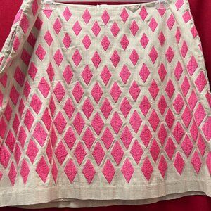 Boden Embroidered A-Line Skirt